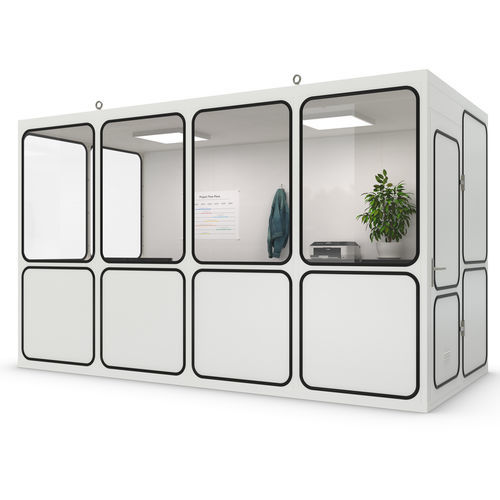 "sala dentro de sala" móvel - Ri 8 - WSM – Walter Solbach Metallbau GmbH - em chapa / em fibra mineral / com piso de PVC