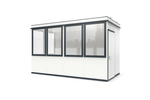 "sala dentro de sala" modular - Outdoor Basic 10 - WSM – Walter Solbach Metallbau GmbH - em chapa / com piso de PVC