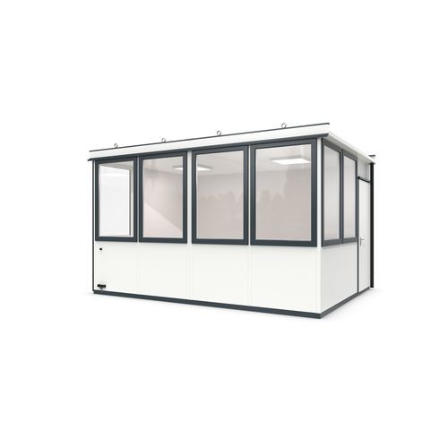 "sala dentro de sala" modular - Outdoor Basic 15 Office Plus - WSM – Walter Solbach Metallbau GmbH - em chapa / em fibra mineral / com piso de PVC