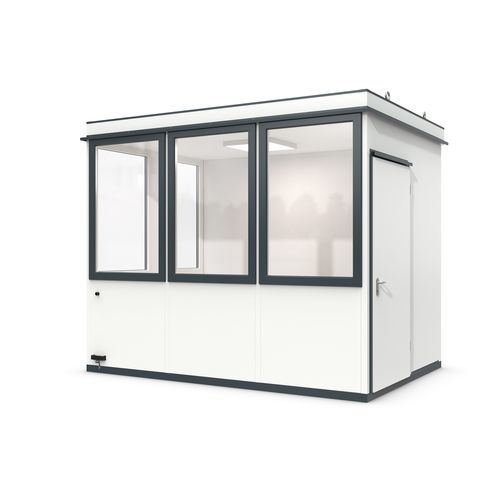 "sala dentro de sala" modular - Outdoor Basic 7 Mini - WSM – Walter Solbach Metallbau GmbH - em chapa / em fibra mineral / com piso de PVC