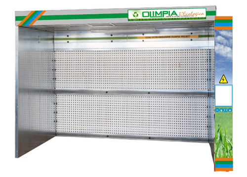 Cabine de pintura aberta - Olimpia - para a indústria aeronáutica / com filtro