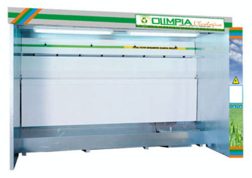 Cabine de pintura aberta - Olimpia - para a indústria aeronáutica / com cortina de água