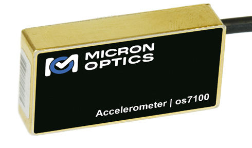 Acelerômetro triaxial - os7100 - Micron Optics - de fibra óptica / de baixa frequência / robusto