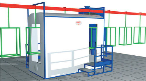Cabine de pintura a pó com filtro - Euro 8/12 PM series - Eurotherm - automática
