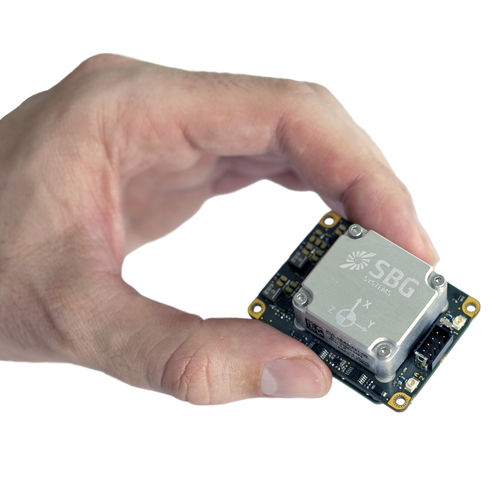 Unidade de navegação inercial GNSS - Quanta Micro - SBG Systems - miniatura / para drone / com antena GPS dupla integrada