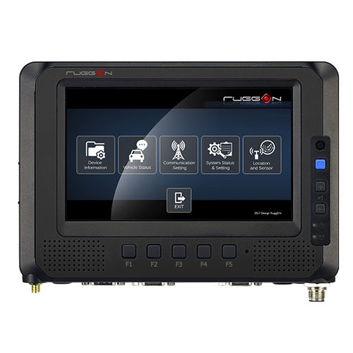 Terminal móvel - MT7000 - RuggON Corporation - com tela multitouch / para montagem em veículo / 1024 x 600
