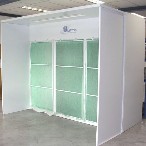 Cabine de pintura aberta - Belmeko - com filtro