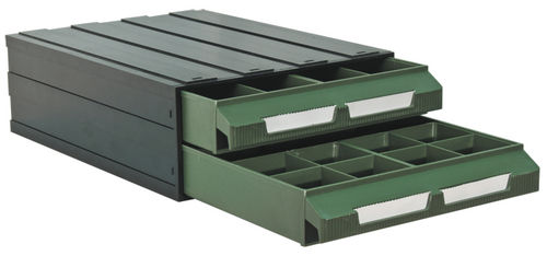 Gaveteiro para armazenamento de peças pequenas - 240 x 345 x 100 mm | K-8/2 - Plastipol, s.a.