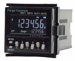 Contador tacômetro - TC-48 series   - FARGO CONTROLS INC; - de 6 dígitos / eletrônico / de pré-seleção