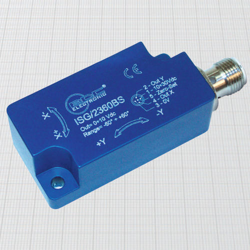 Sensor de inclinação de 2 eixos - ISG series - BDC ELECTRONIC S.r.l. - analógico / robusto / aplicações