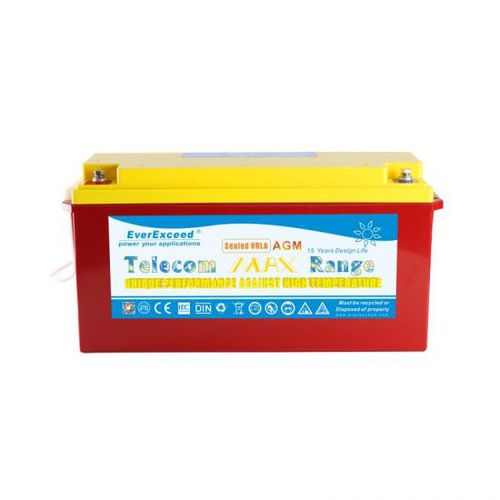 Bateria para equipamento de telecomunicações - TM-12 series - EverExceed Industrial Co. Ltd - VRLA / monobloco / 12 V