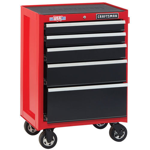 Armário para oficina - CMST22751RB - Craftsman. - para ferramentas / com rodízios / com 5 gavetas