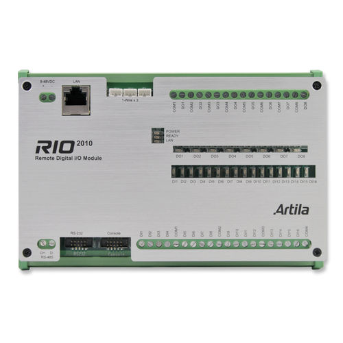 Módulo E/S digital - RIO-2010BM - Artila Electronics - RJ45 / com saída de relé / com 16 entradas digitais