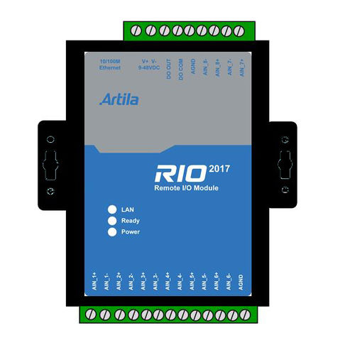Módulo E/S analógico - RIO-2017BM - Artila Electronics - Ethernet / com saída de relé / remoto