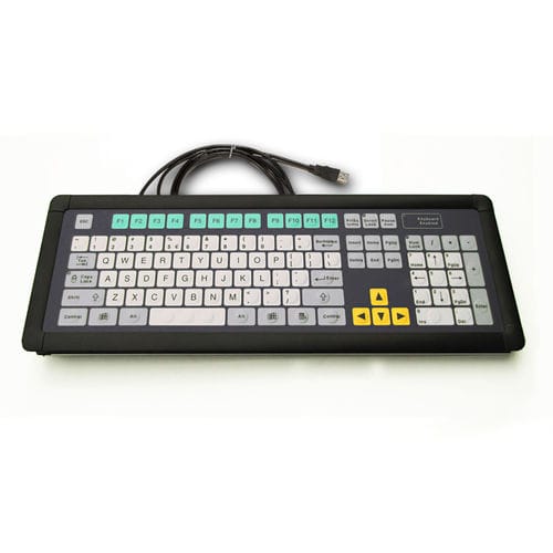 Teclado embutido - KT-105-I-01 - k-tronic S.r.l. - de membrana / 105 teclas / industrial