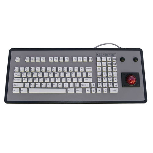 Teclado de mesa - KT-101-DVT-02 - k-tronic S.r.l. - com teclas mecânicas / 101 teclas / com trackball