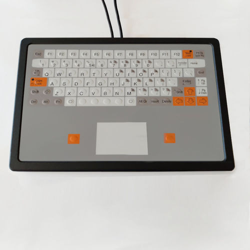 Teclado de mesa - KT-84-T-36 - k-tronic S.r.l. - com teclas mecânicas / de membrana / mouse integrado com 2 teclas