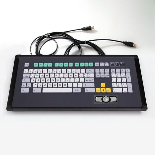Teclado embutido - KT-101-I-15 - k-tronic S.r.l. - de membrana / com tecla Fn / mouse integrado com 2 teclas