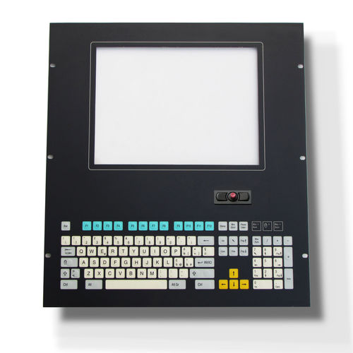 Teclado para montagem em rack - KT-101-K-18 - k-tronic S.r.l. - de membrana / 101 teclas / com mouse
