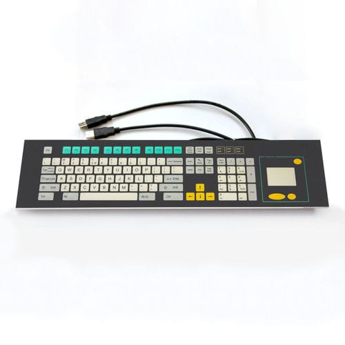 Teclado embutido - KT-101-R-50 - k-tronic S.r.l. - com teclas mecânicas / de membrana / com tecla Fn