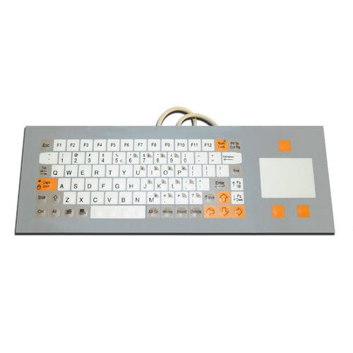 Teclado embutido - KT-84-R-37 - k-tronic S.r.l. - com teclas mecânicas / de membrana / 84 teclas