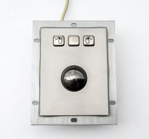 Trackball óptico - KT-MOU-15 - k-tronic S.r.l. - embutido / IP65 / 3 teclas