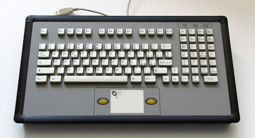 Teclado embutido - KT-101-DVI-07 - k-tronic S.r.l. - com teclas mecânicas / 101 teclas / com touchpad