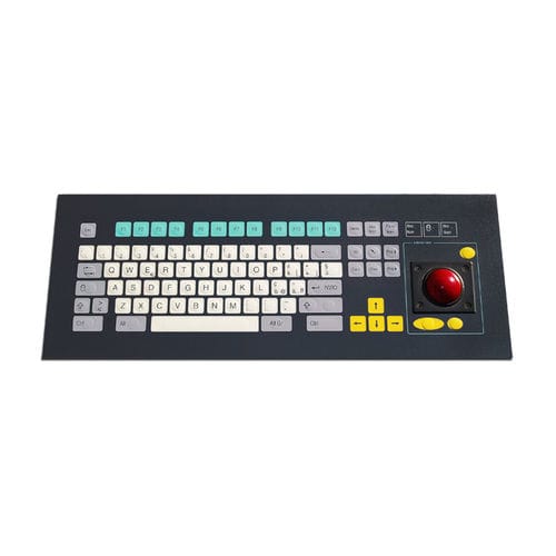 Teclado para montagem em rack - KT-84-K-15 - k-tronic S.r.l. - de membrana / 84 teclas / com trackball