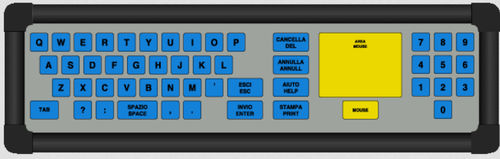 Teclado embutido - KT-49-I-48 - k-tronic S.r.l. - de membrana / 49 teclas / com touchpad