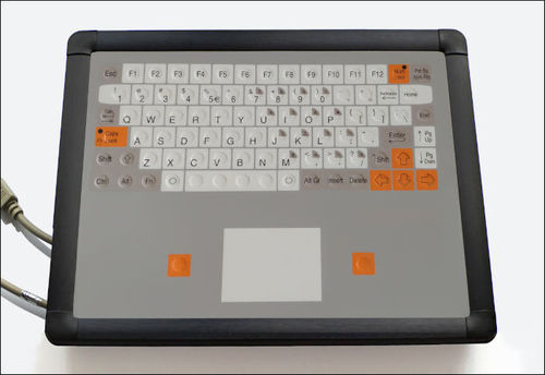Teclado embutido - KT-84-I-44 - k-tronic S.r.l. - capacitivo / 84 teclas / com touchpad