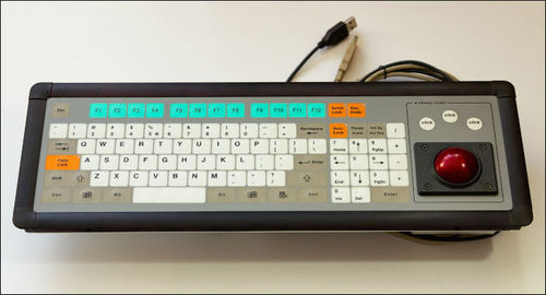 Teclado embutido - KT-96-I-01 - k-tronic S.r.l. - de membrana / mouse integrado com 3 teclas / 96 teclas