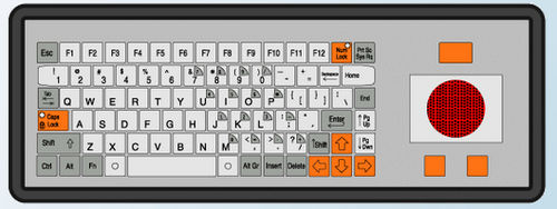 Teclado de mesa - KT-84-T-42 - k-tronic S.r.l. - com teclas mecânicas / de membrana / 84 teclas