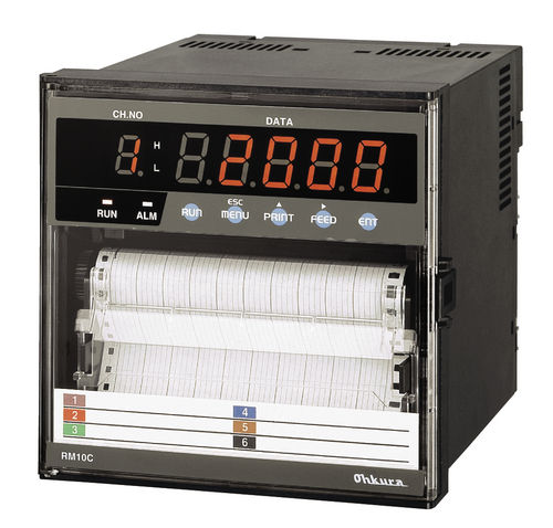 Registrador com papel - RM10C - Ohkura Electric - portátil / IP65
