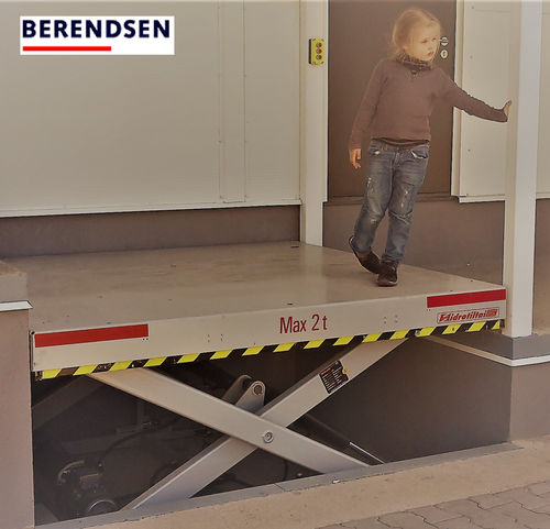 Mesa elevatória tipo tesoura - HS2_2x2.2_1.2 - Hidrotiltai - hidráulica / estacionária / para cargas pesadas