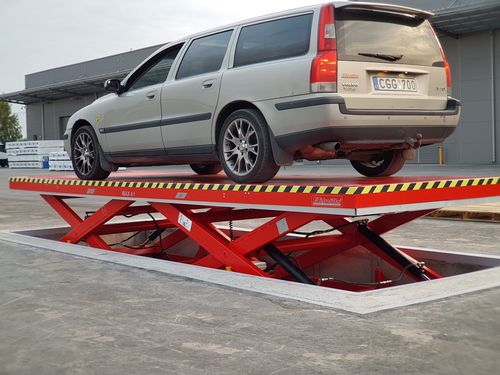 Plataforma elevatória tipo tesoura estacionária - MOdel HS4TH_2x6_1.6 - Hidrotiltai - hidráulica / para ambientes internos e externos