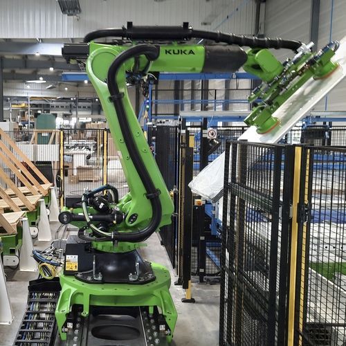 Célula robotizada de movimentação - ALFI TECHNOLOGIES - para peças grandes / para a indústria aeronáutica / para linha de montagem