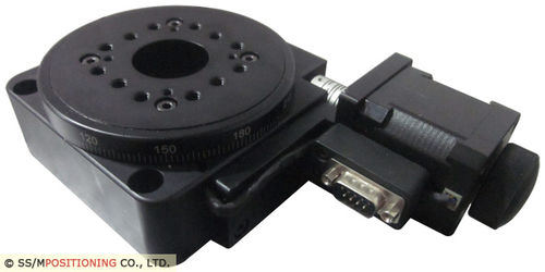 Mesa de coordenadas com base giratória - MR100 - MPositioning Co., Ltd. - motorizada / de 1 eixo / de alta precisão