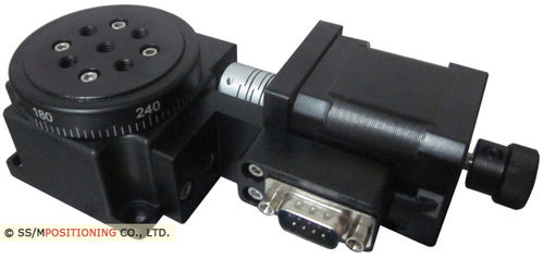 Mesa de coordenadas com base giratória - MR60 - MPositioning Co., Ltd. - motorizada / de 1 eixo / miniatura