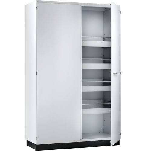 Armário alto - EXPLORIS® - Köttermann GmbH - de acondicionamento / de piso / com 2 portas