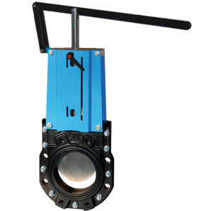 Válvula de guilhotina - WGEB-ML - Watergates GmbH & Co. KG - de alavanca / para água / para montagem em flange