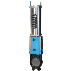 Válvula de guilhotina - WGE-PSNC - Watergates GmbH & Co. KG - com acionamento pneumático / para água / para montagem em flange