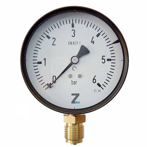 Manômetro com mostrador analógico - Metalurgica Zaes S.L. - com rosca / com tubo de Bourdon / de calibração