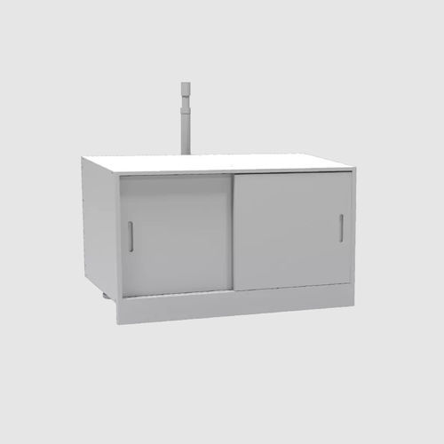 Armário de acondicionamento - DCL PP series  - POL-EKO sp.k. - para montagem embaixo de bancada / com prateleiras / com 2 portas