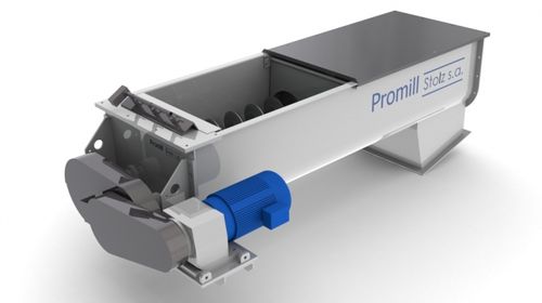 Alimentador de parafuso duplo - Promill Stolz - para granulados / motorizado