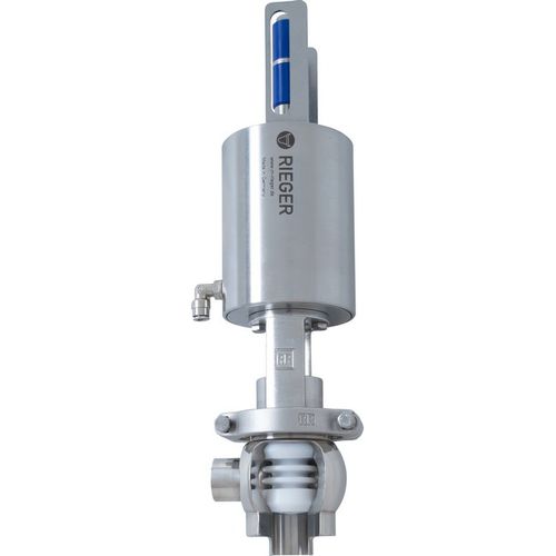 Válvula asséptica - Gebr. Rieger GmbH + Co. KG - pneumática / de controle de vazão / modular