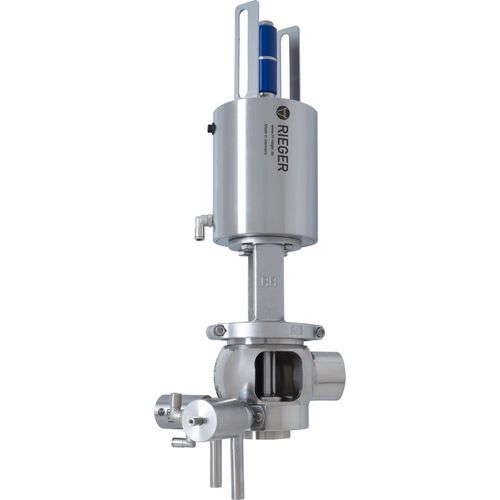Válvula de assento duplo - DD - Gebr. Rieger GmbH + Co. KG - pneumática / à prova de mistura / para bebidas