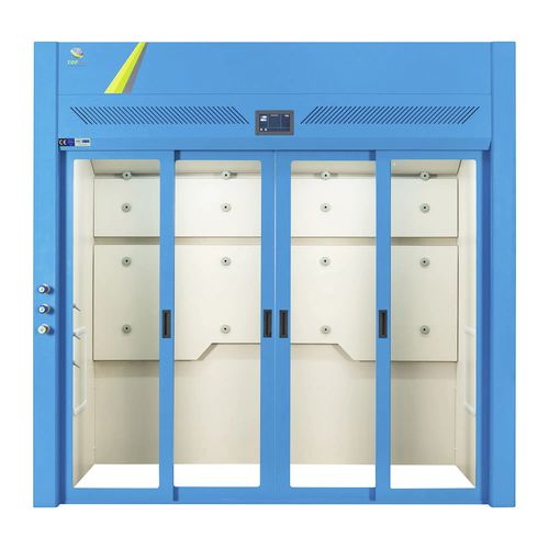Armário de extração de fumo - FH WI series - TopAir Systems - de piso / de porta / metálico