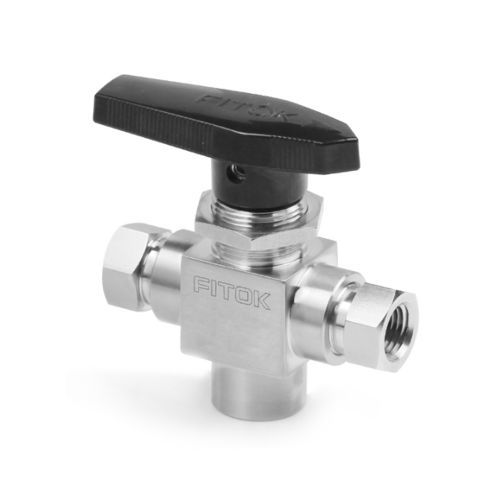 Válvula de esfera - BFSS-FNS4-P-3DL-LT - FITOK GmbH - manual / fêmea / em PEEK