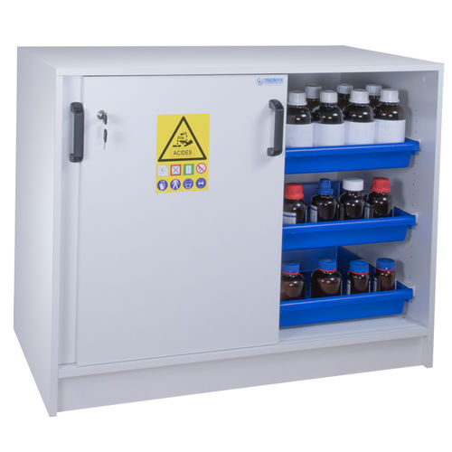 Armário para ácidos e bases - APC113+ - Ecosafe S.A. - de acondicionamento / de segurança / de piso