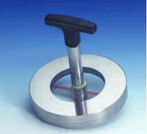 Visor de fluxo em aço inoxidável - Type 73.SW - Herberts Industrieglas GmbH & Co. KG - com limpa-vidro